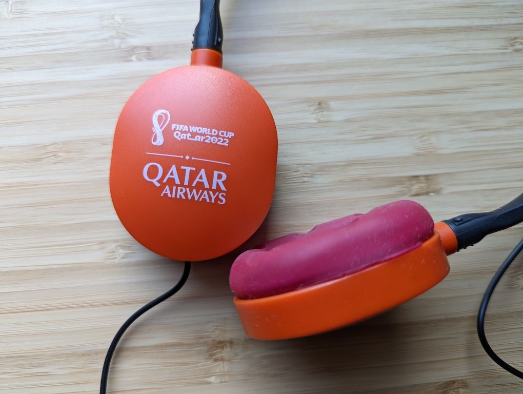 Qatar airways headphones FIFA world cup 2022 słuchawki