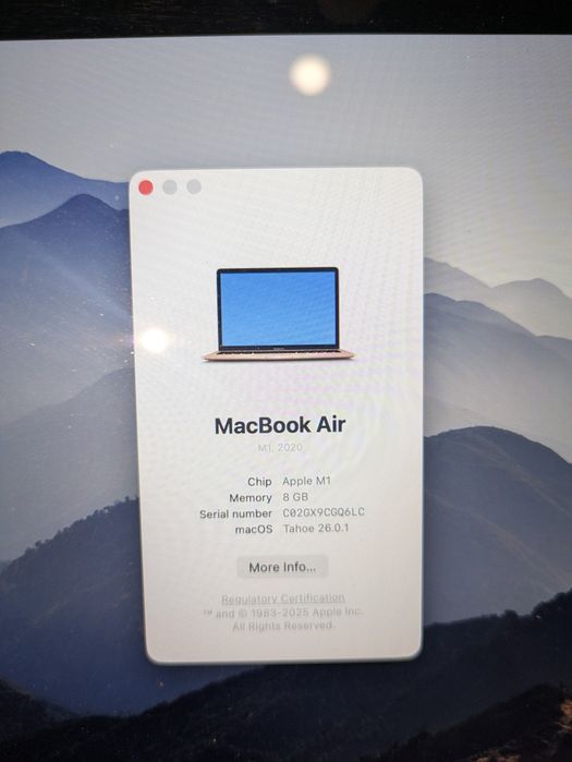 MacBook Air M1 SSD 256gb Ram 8gb 2020