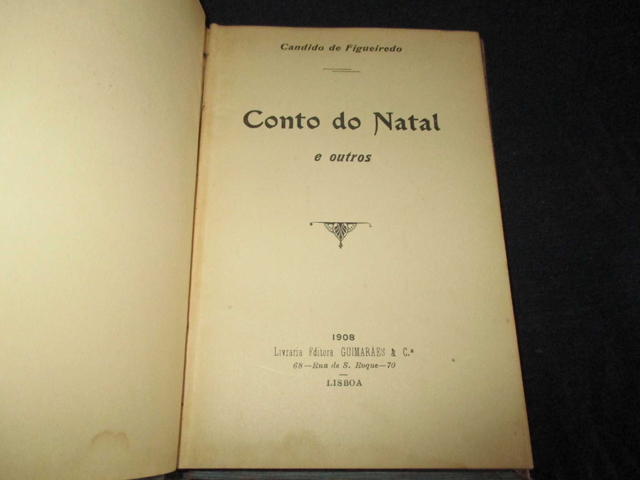 Livro Conto do Natal e outros Cândido de Figueiredo 1908