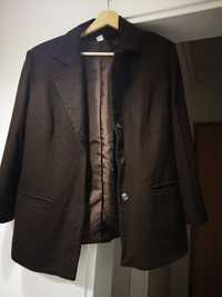 Casaco castanho estilo Blazer