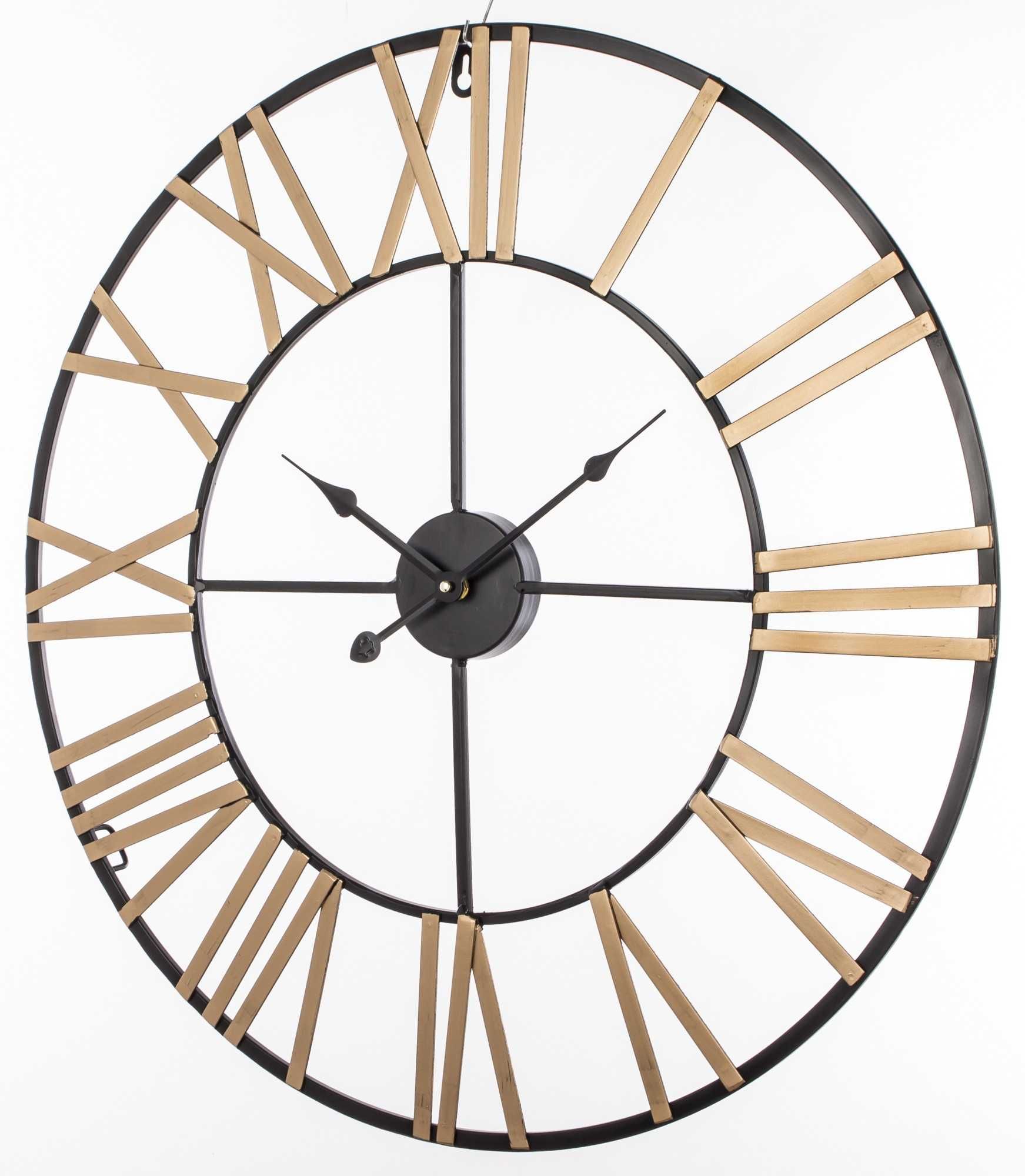 Zegar Duży Czarny Ścienny Retro Vintage Loft Rzymski 60 cm. 152792
