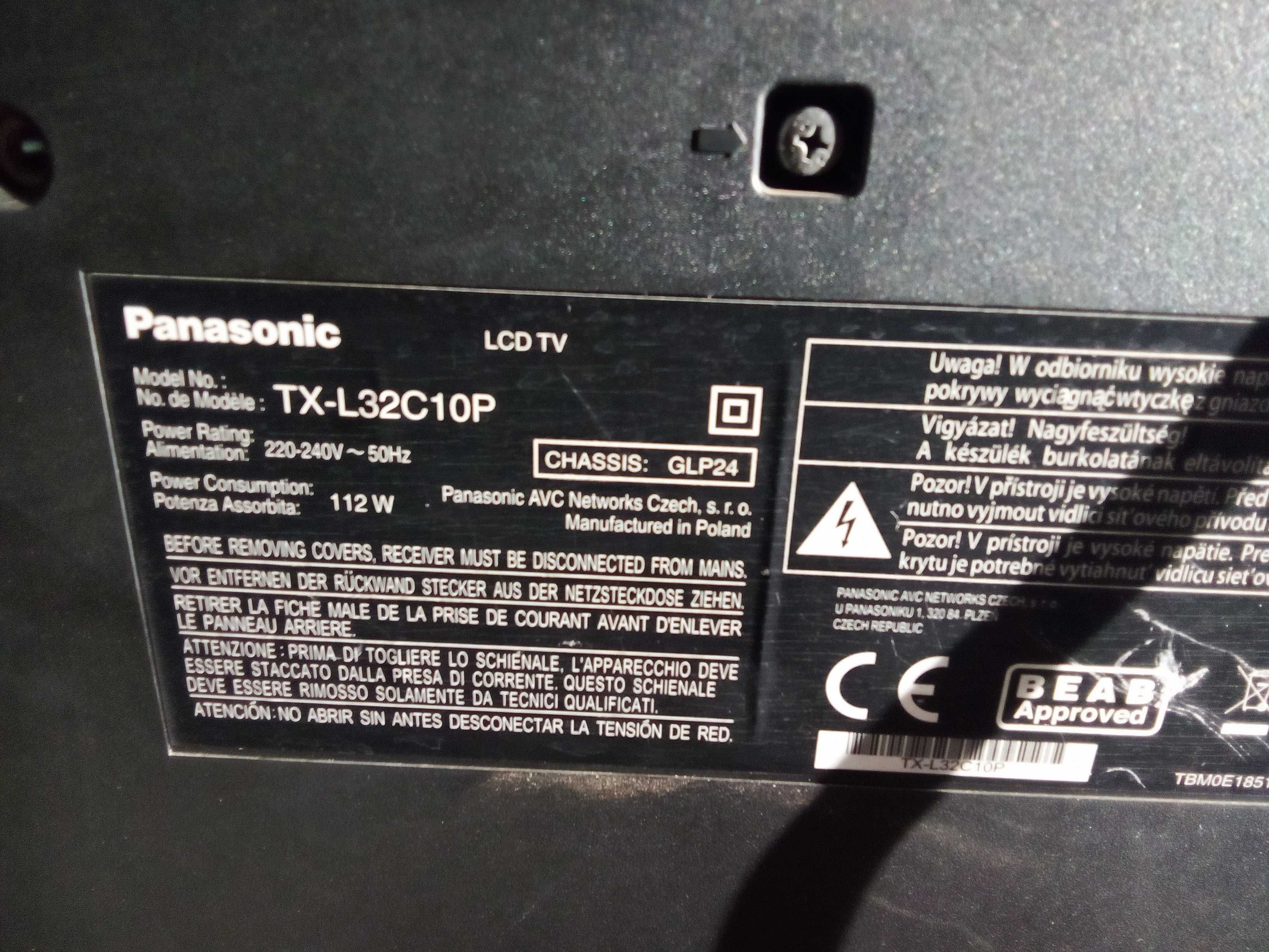 Telewizor Panasonic TX-L32C10P na częsci /Nowy Lombard /Cz-wa