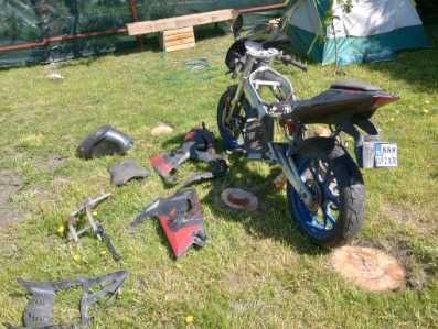 Aprillia rs50  06' Rama na kołach + Silnik Rotax 122