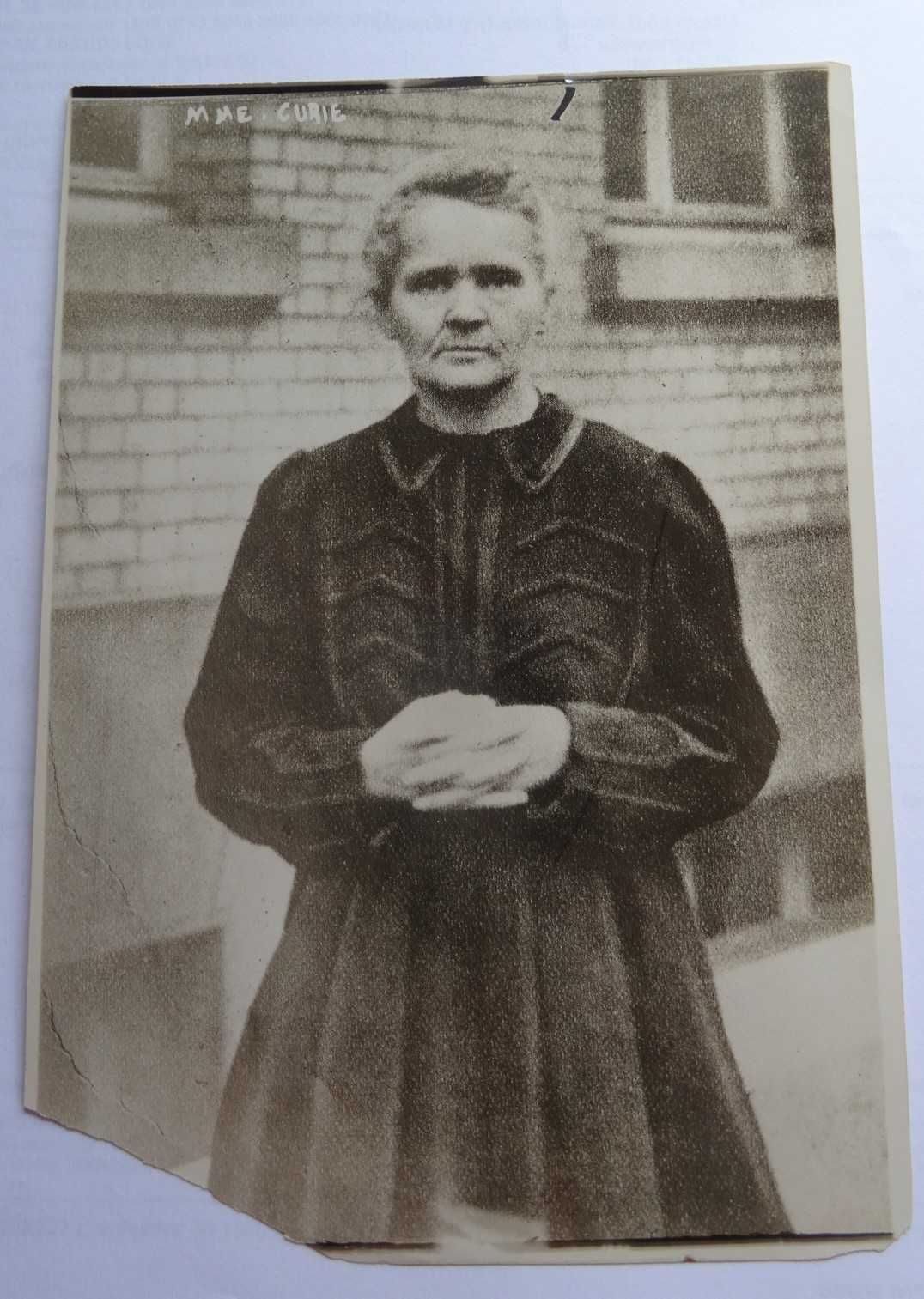 Oryginalna fotografia dziennikarska Maria Skłodowska  Curie