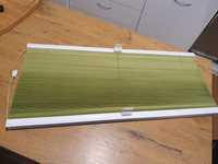 Plisy okienne 2 sztuki - zielone (żaluzje plisowane) 63,3 cm