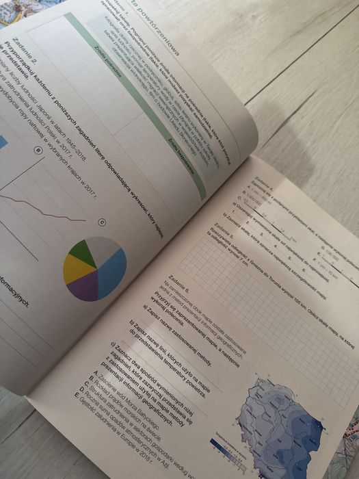 karty pracy geografia kl 1 nie uzywane!