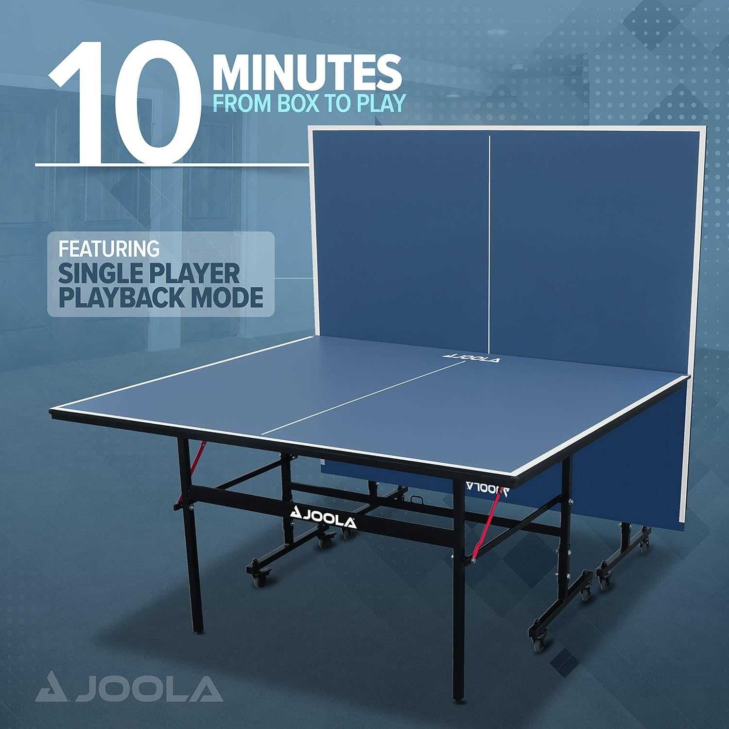 Joola Mesa de ping pong desmontável com rede 274 x 152,5 x 76 cm -NOVO