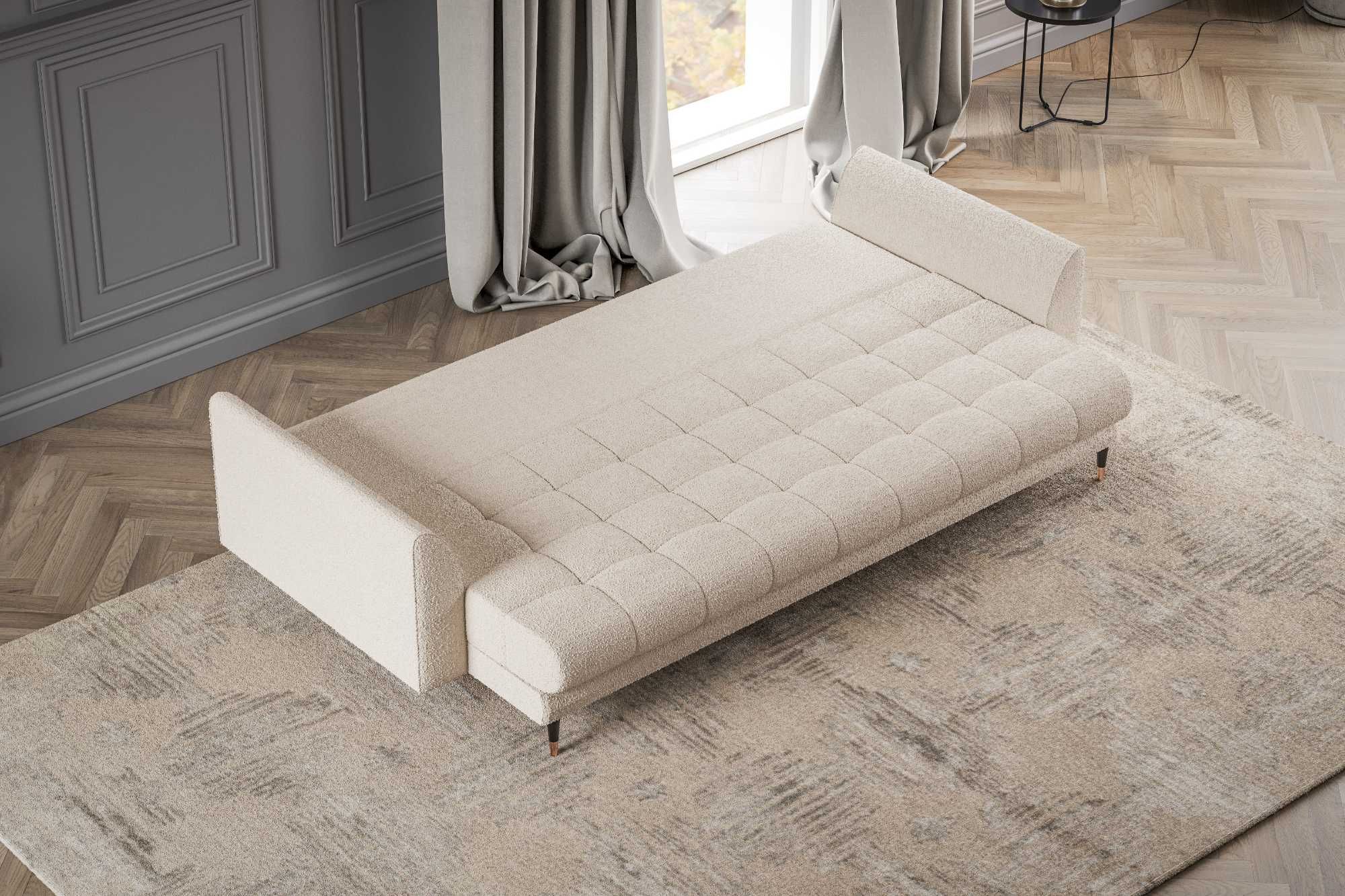 Candy – elegancka sofa z funkcją spania i pojemnikiem na pościel