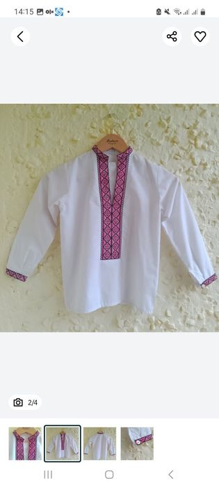 Продам вишиванку,вдягали  2 рази на зріст130-140,дуже якісна,
