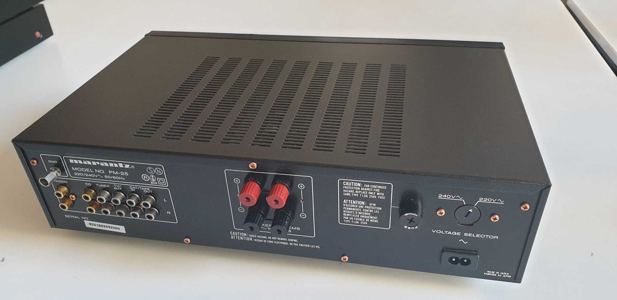 Amplificador Sintonizador e Deck Marantz