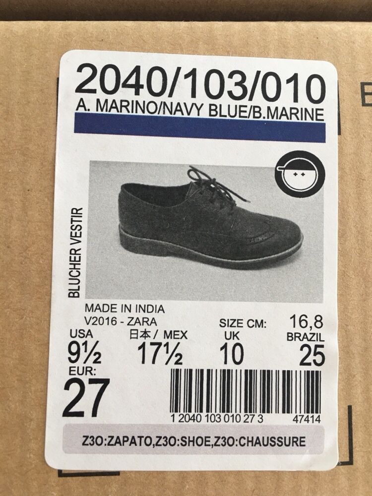Skórzane buty rozmiar 27