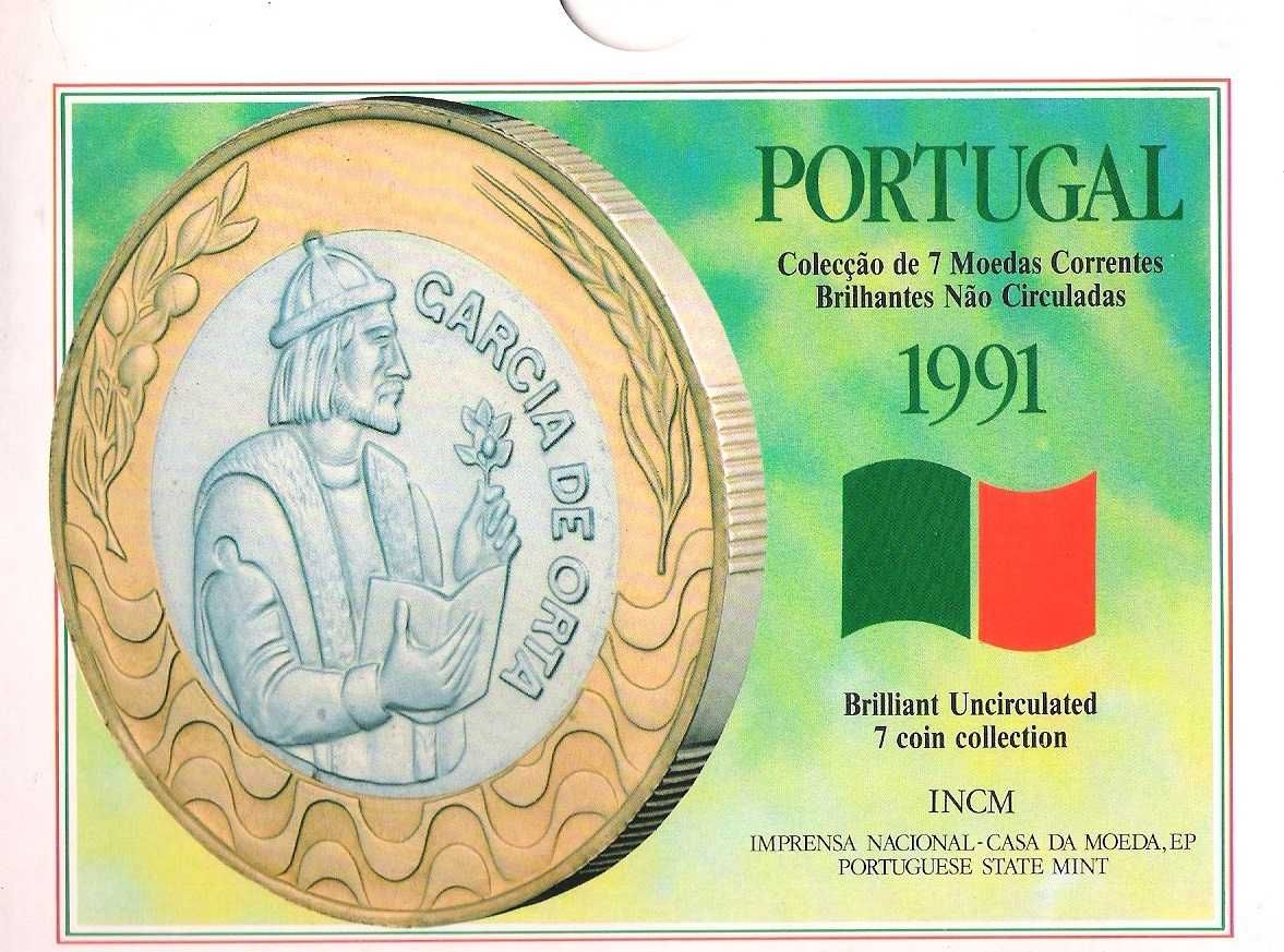 Carteira BNC 1991 - serie de moedas INCM