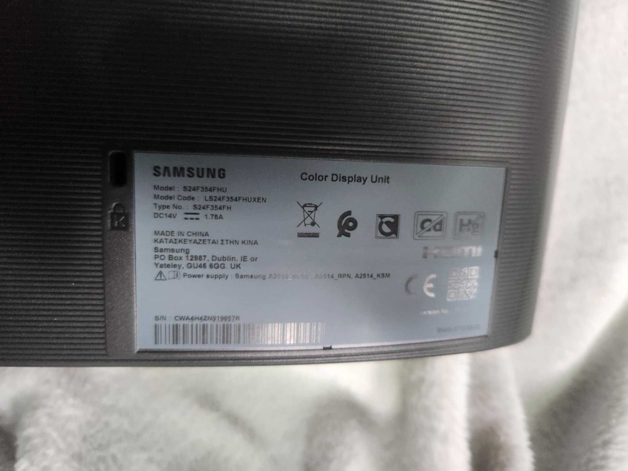 Monitor Samsung plus zasilacz plus hdmi