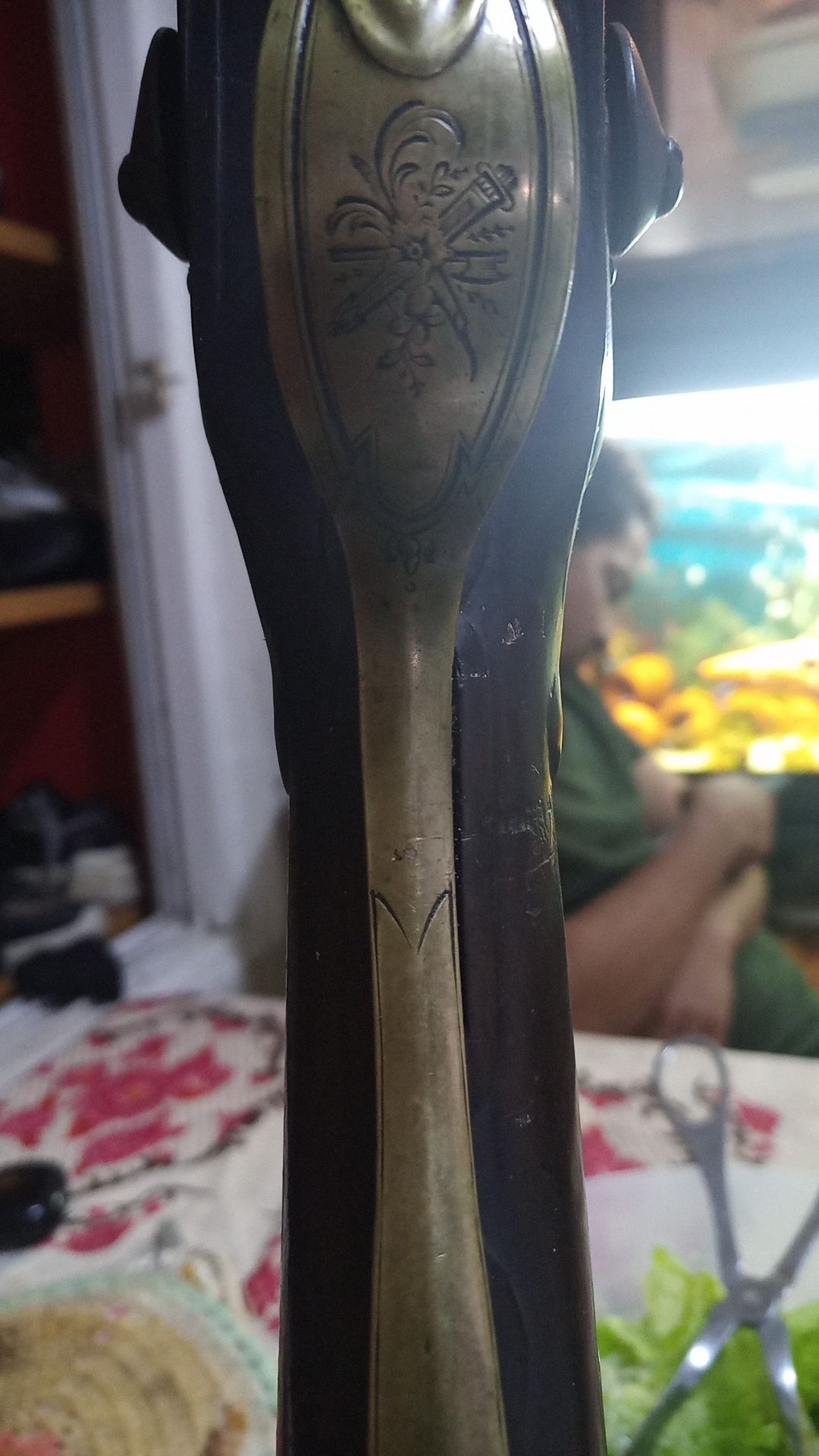 Arma de coleção 1880 de 2 canos da época medieval