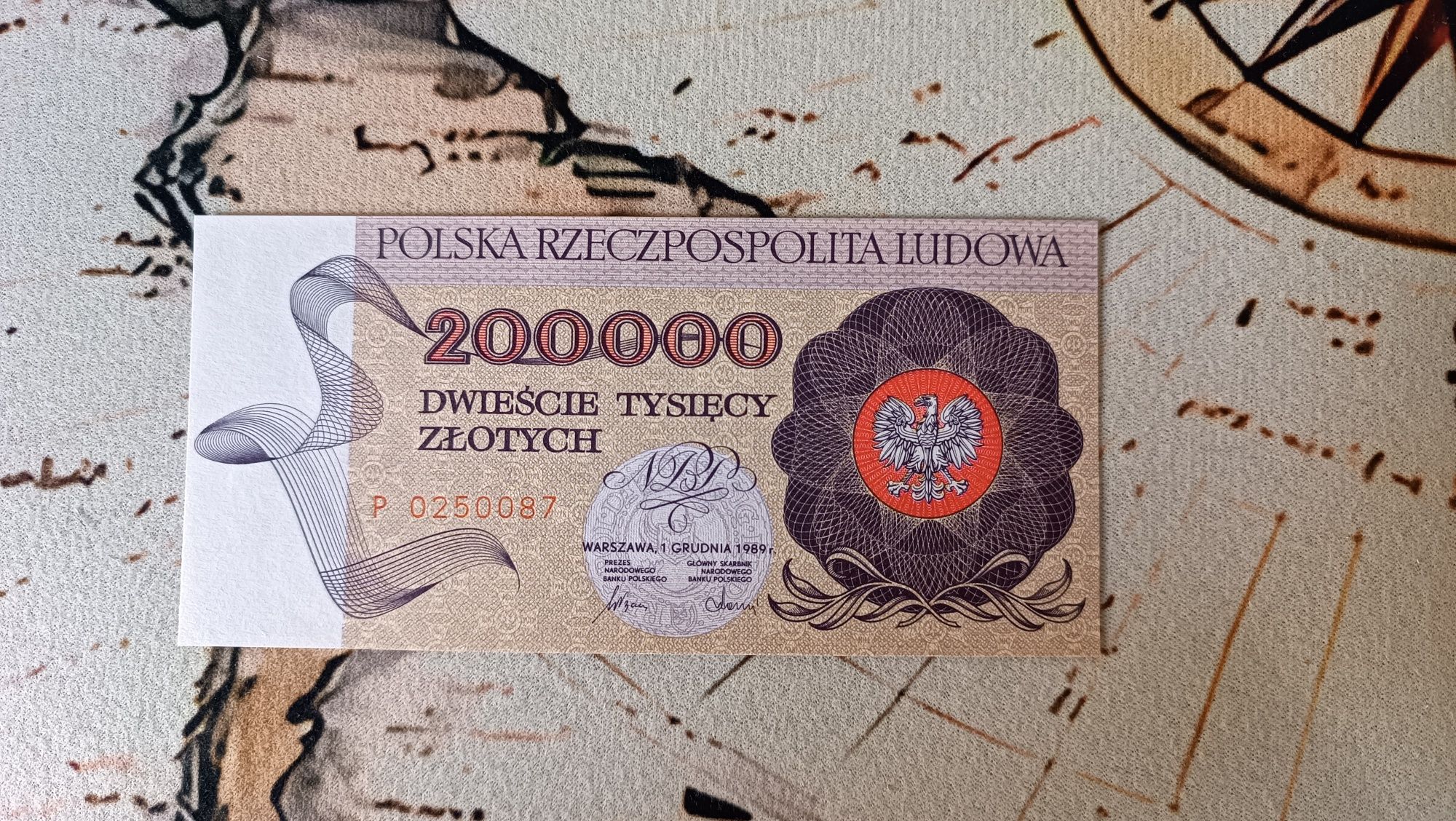 Banknot 200000zł 1982 UNC