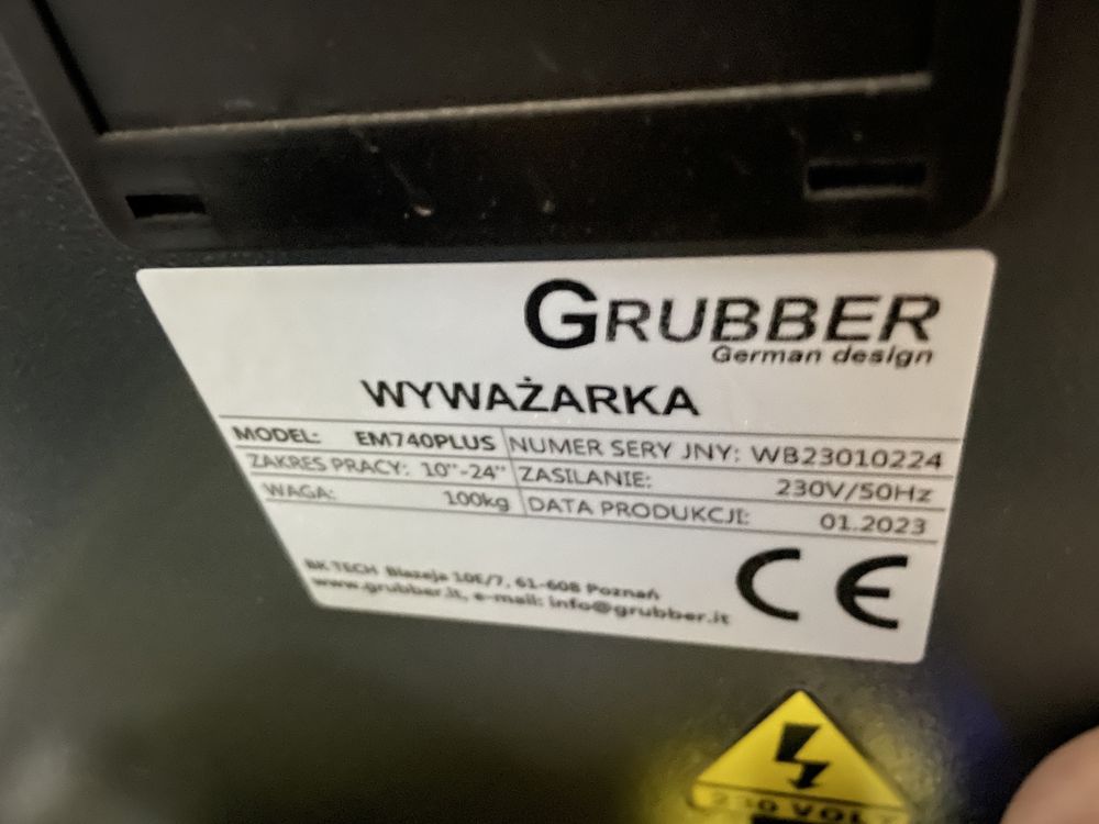 Wyważarka grubber     montażownica castex