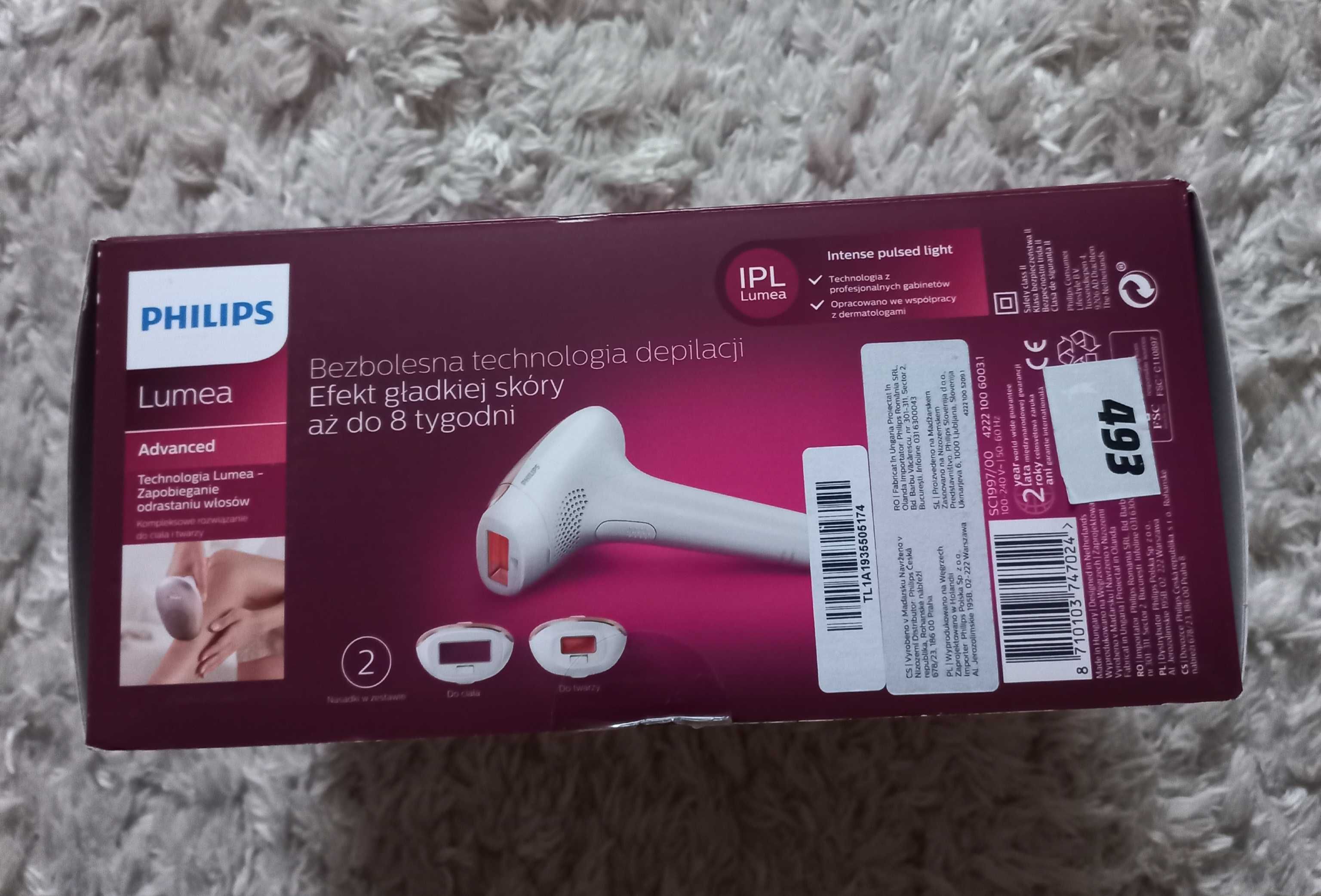 Depilator Philips Lumea Advanced IPL SC1997/00