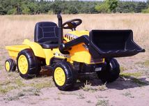 Autko TRAKTOR NA AKUMULATOR Z PRZYCZEPĄ dzieci zabawka jeździk RC