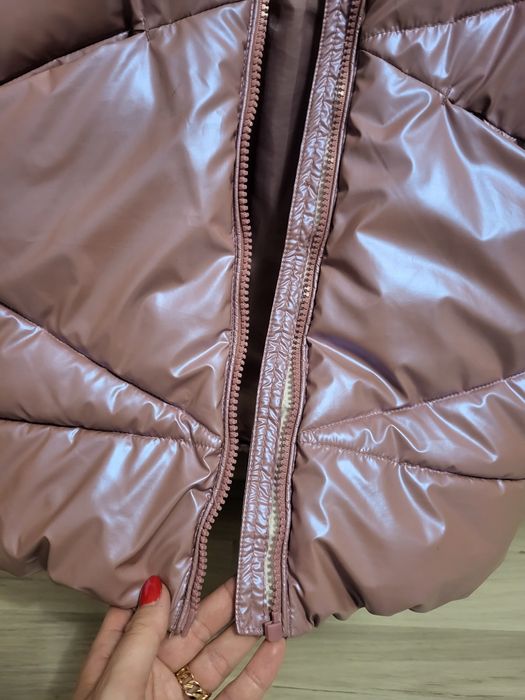 Reserved dziewczęca zimowa różowa holo 146