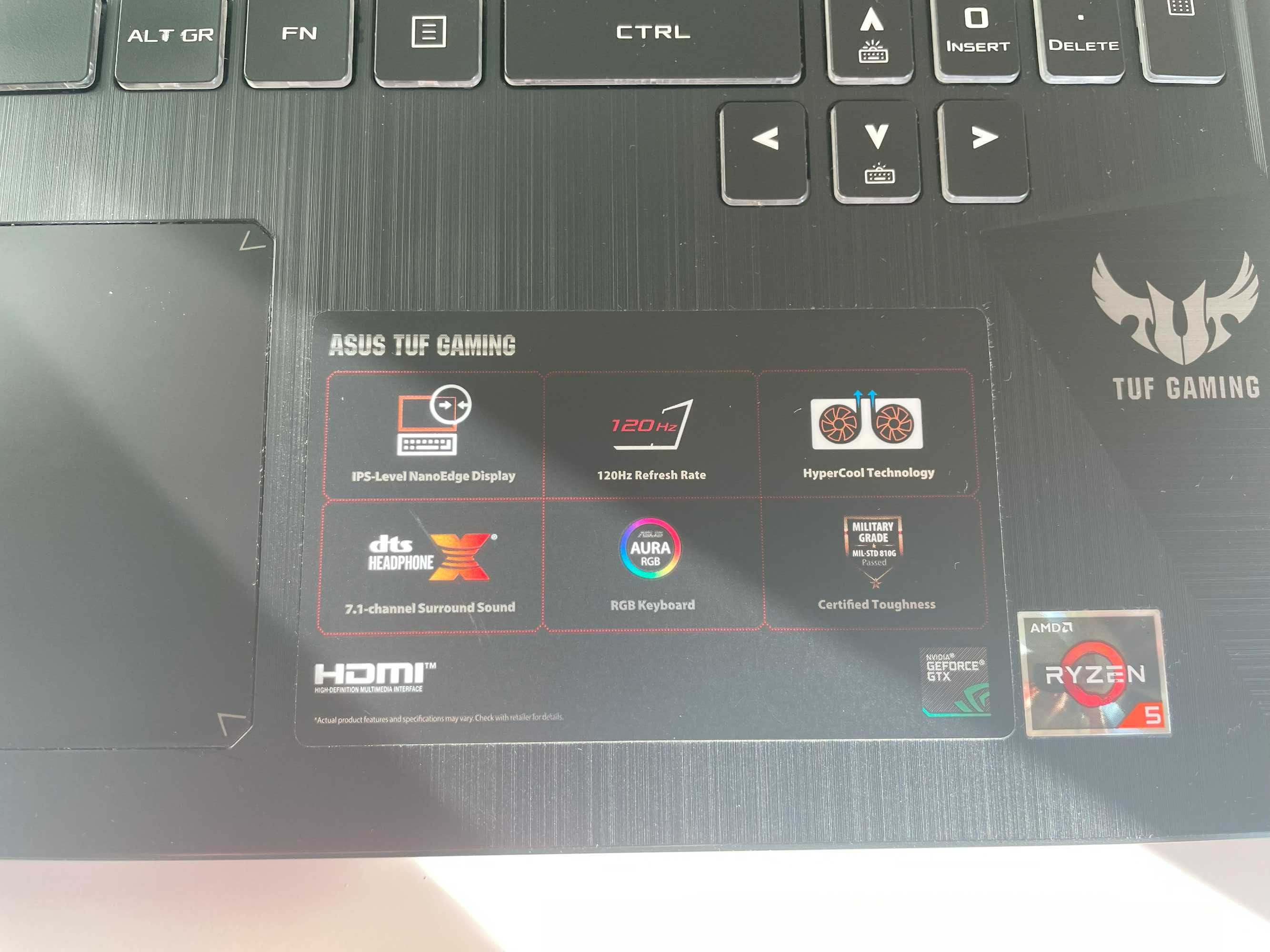 Laptop ASUS TUF Gaming FX505 DT GTX1650 Ryzen Gamingowy Świetny