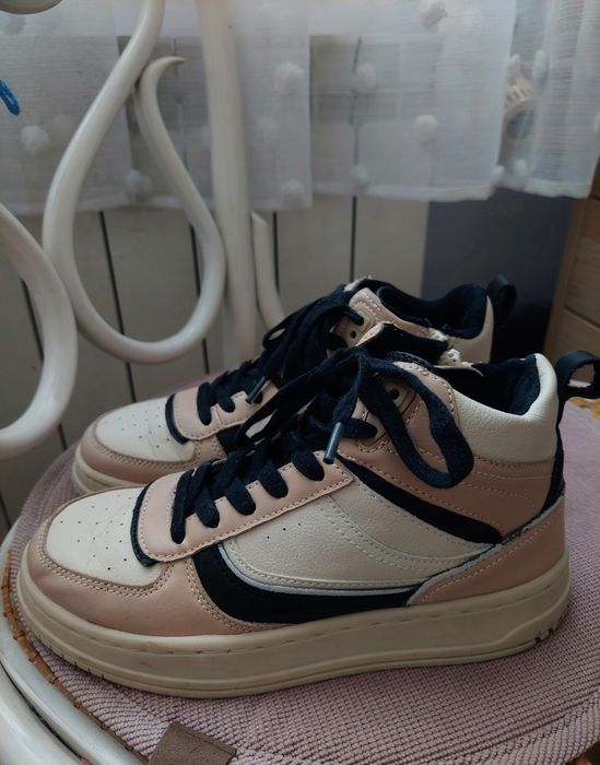 Buty Zara 34 świetne wygodne ciepłe wysokie trampki