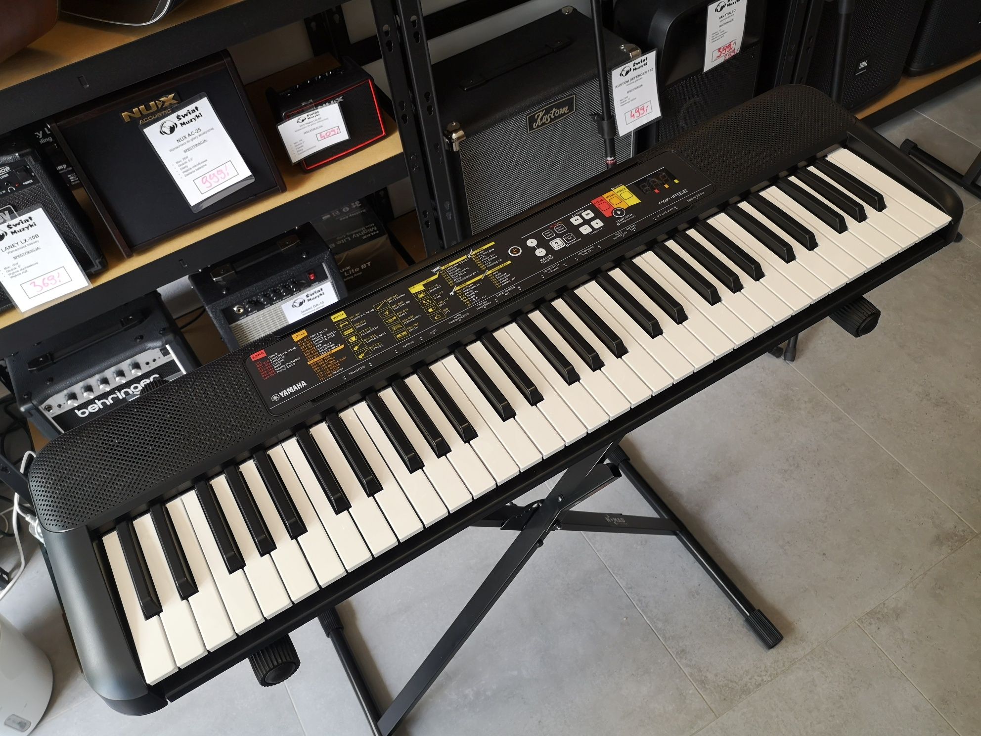 Yamaha F-52 Keyboard Do Nauki Gry