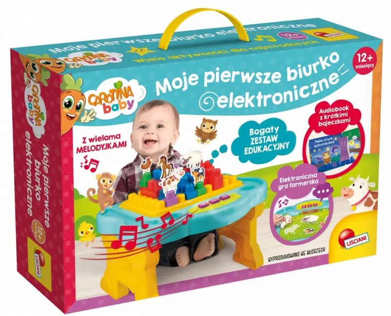 Carotina Baby Moje pierwsze biurko elektroniczne 7662. Lisciani