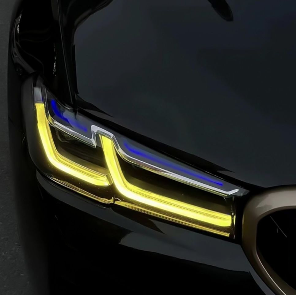 Светодиодная плата ДХО Yellow BMW 5 series F90, G30, G31 2020-2023