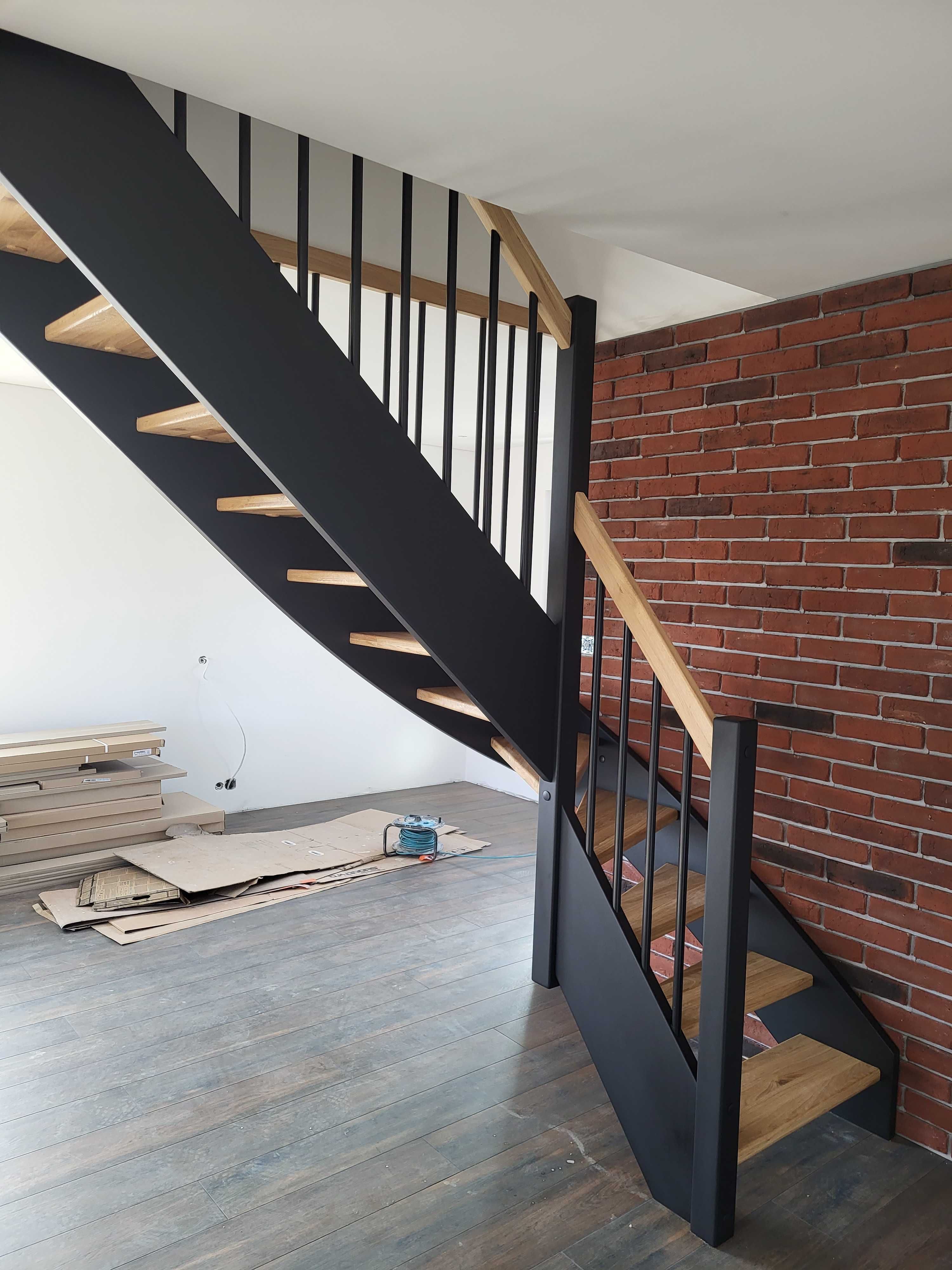Schody Q drewniane , metalowe Styl 2Q natura Loft Cala Polska i UE