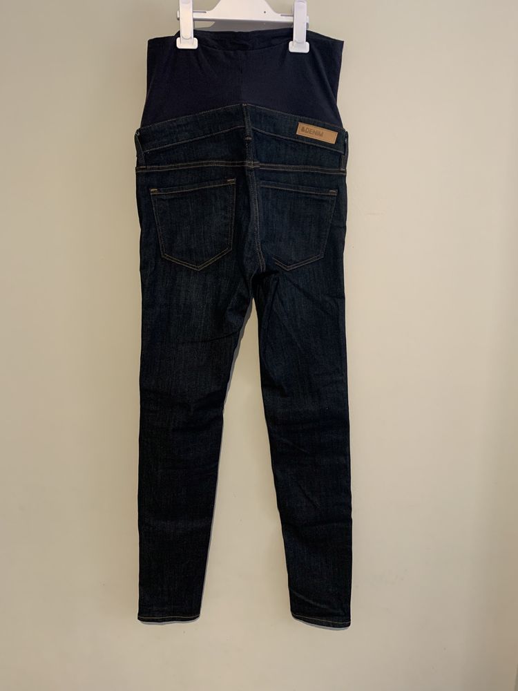 H&m mama skinny high rib 36/s jeansy ciazowe