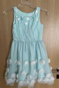 Piękna wiosenna sukienka miętowa 134 Cool Club