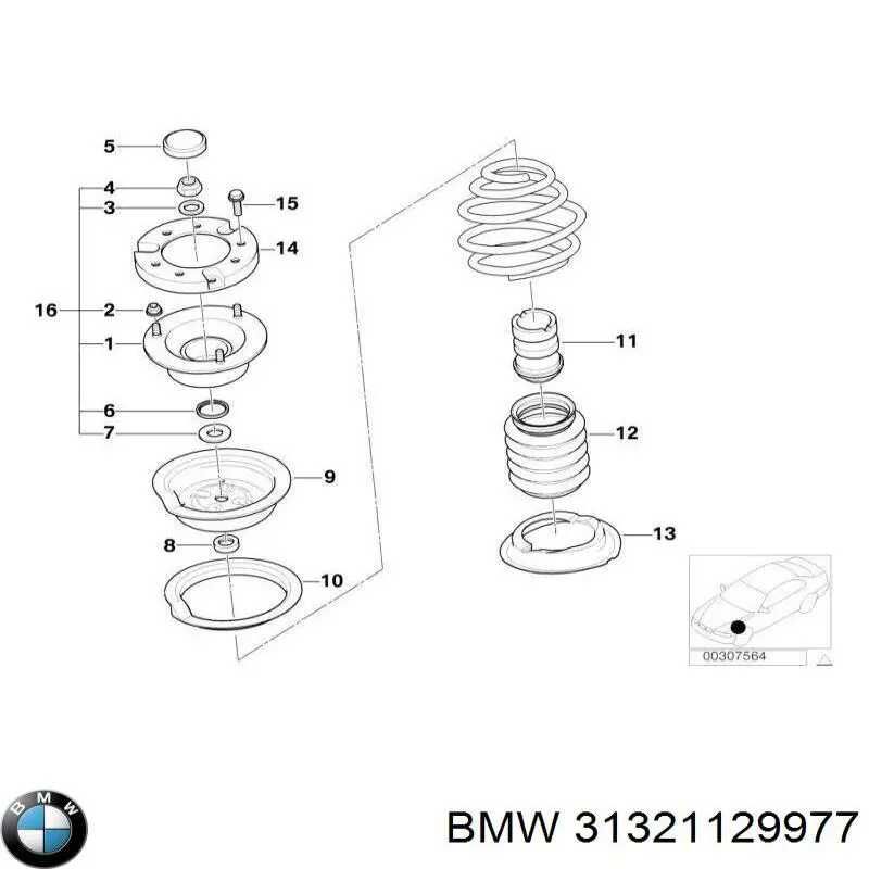 BMW E36 E34 E39 E32 E31 Кільце шайба штока амортизатора 31321129977