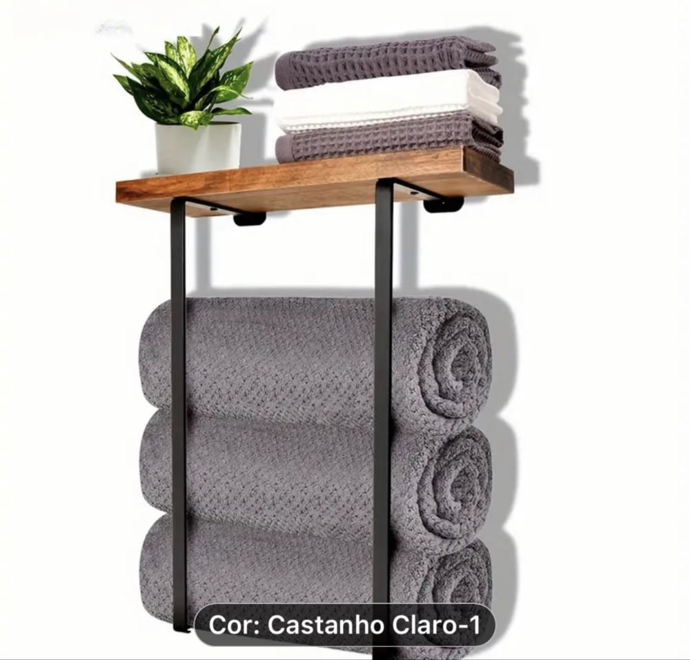 Suporte toalhas wc
