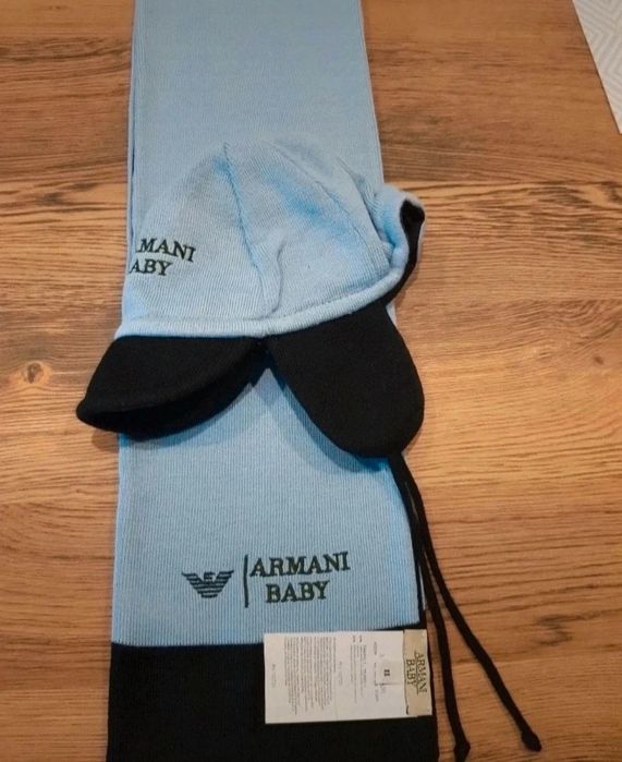 Kurtka Czapka szalik buciki Armani