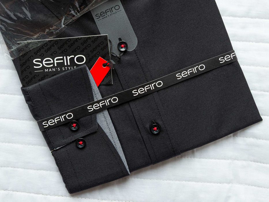 Koszula męska Sefiro długi rękaw 45/46 XXL NOWA