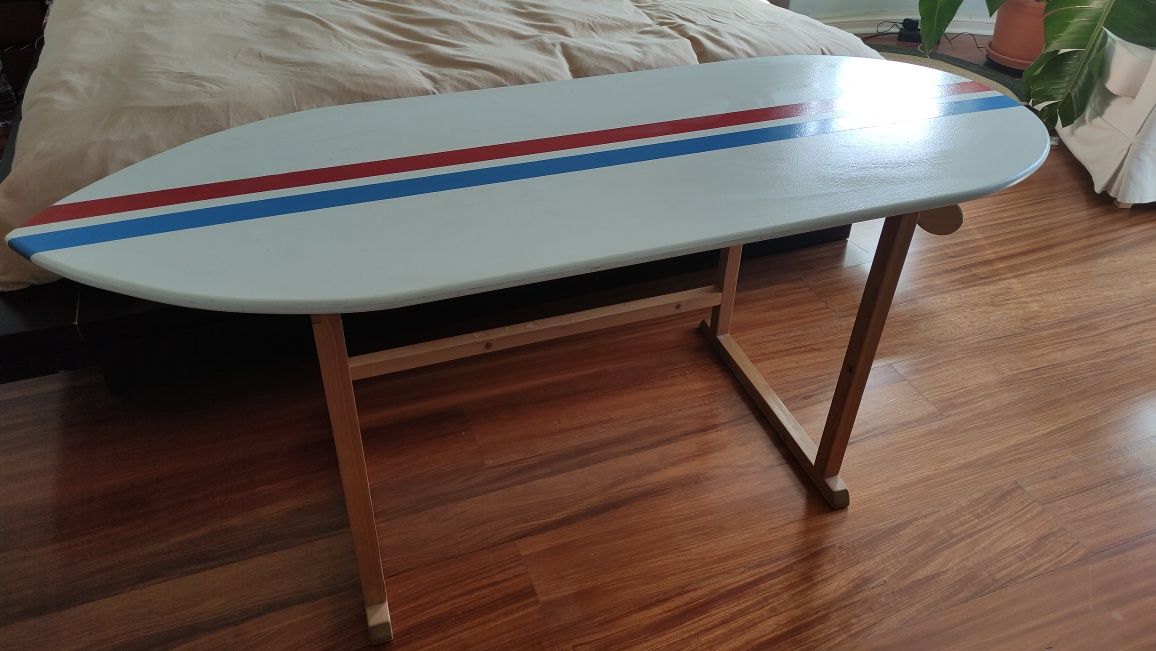 Mesa / secretária prancha de surf de construção artesanal