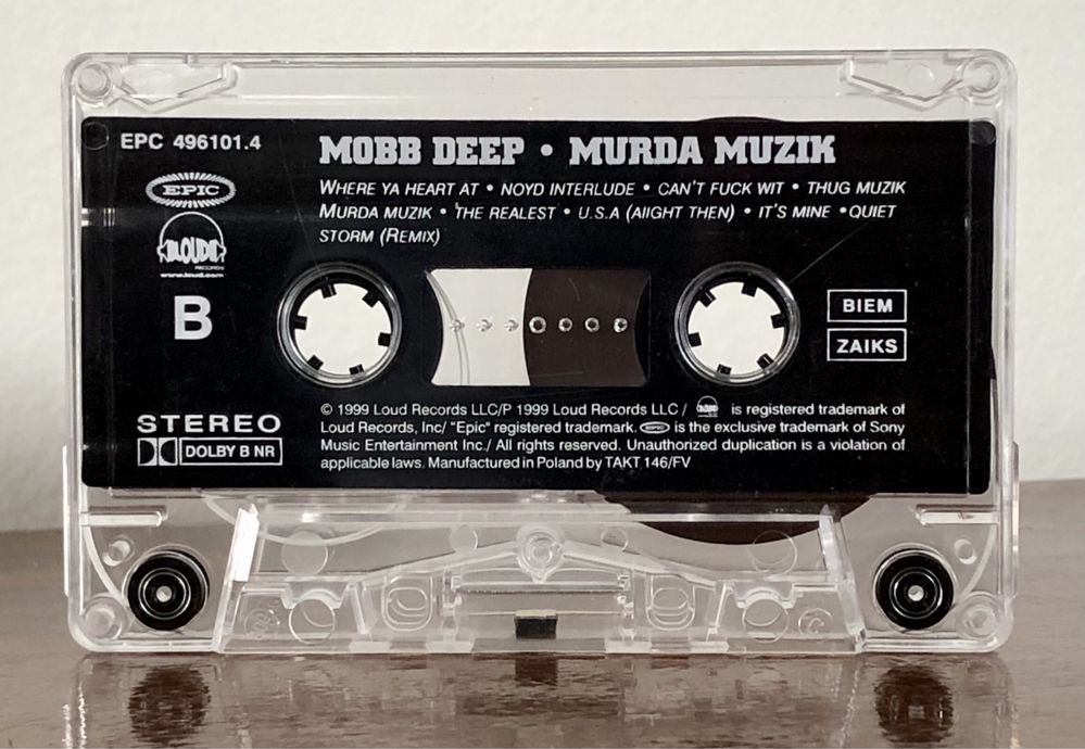 The Infamous Mobb Deep Murda Muzik kaseta rap hip hop gangsta USA 1999