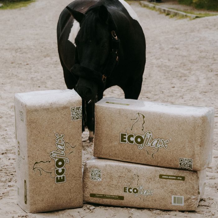 ECOFLAX ściółka lniana 18 kostek 20 kg | Darmowa dostawa Małopolska