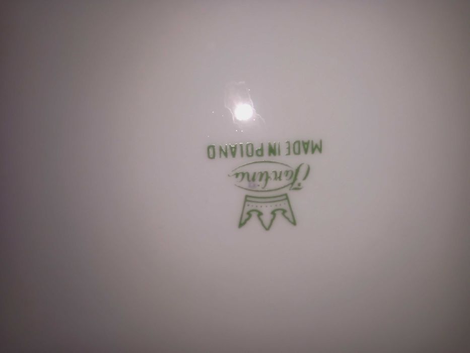 Talerze obiadowe "Janina" z PRL zestaw 6 szt.