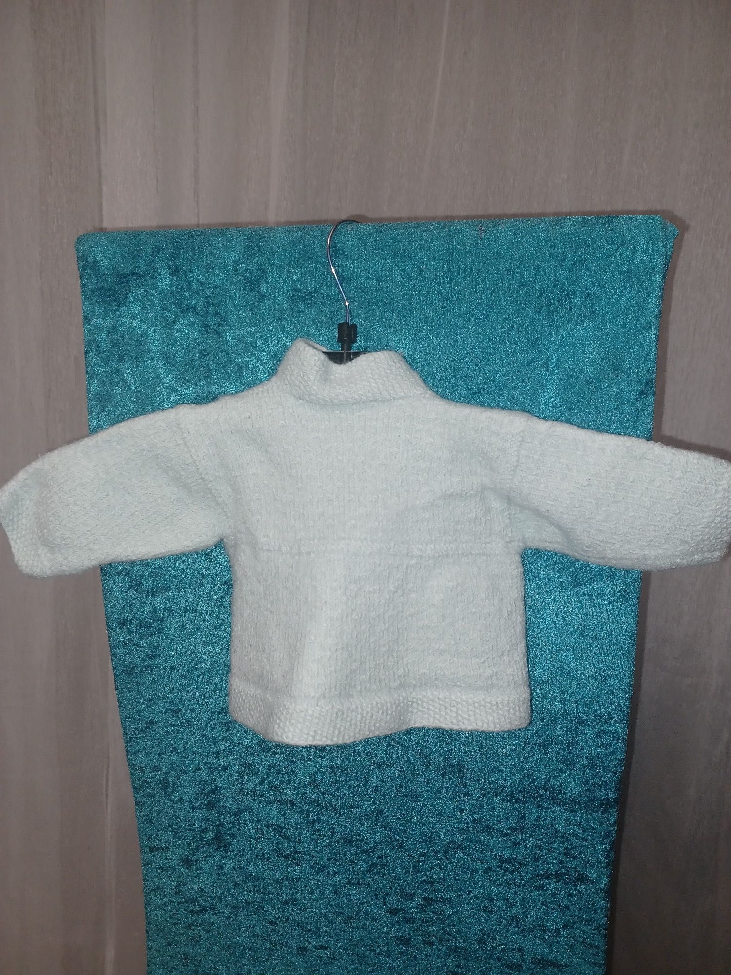 Sweter, gruby, miętowy