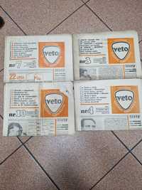 Gazety PRL Tygodnik Veto z 1982 roku 4 sztuki