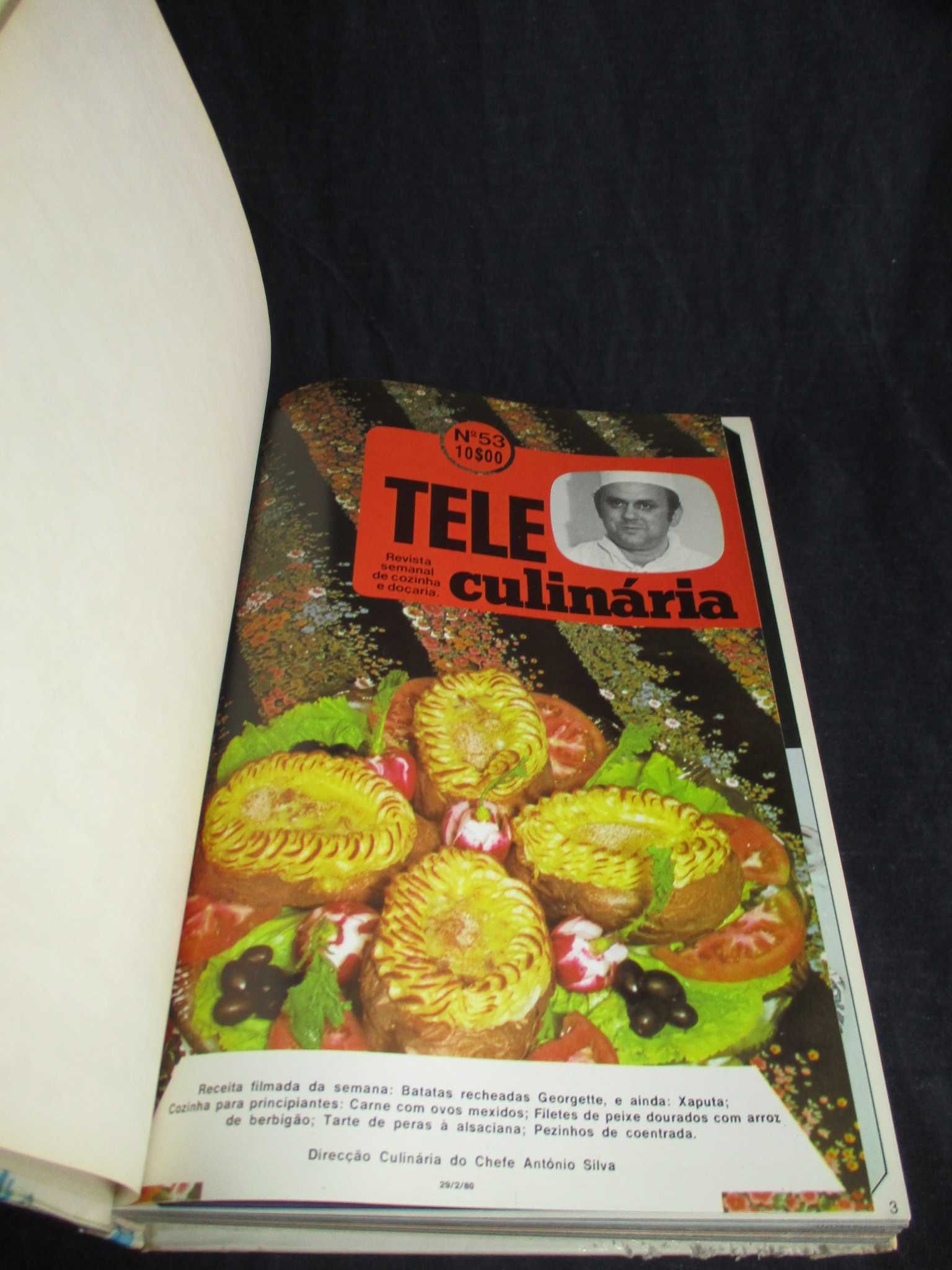 Livros TeleCulinária e Doçaria Chefe Silva Volumes 1 a 4