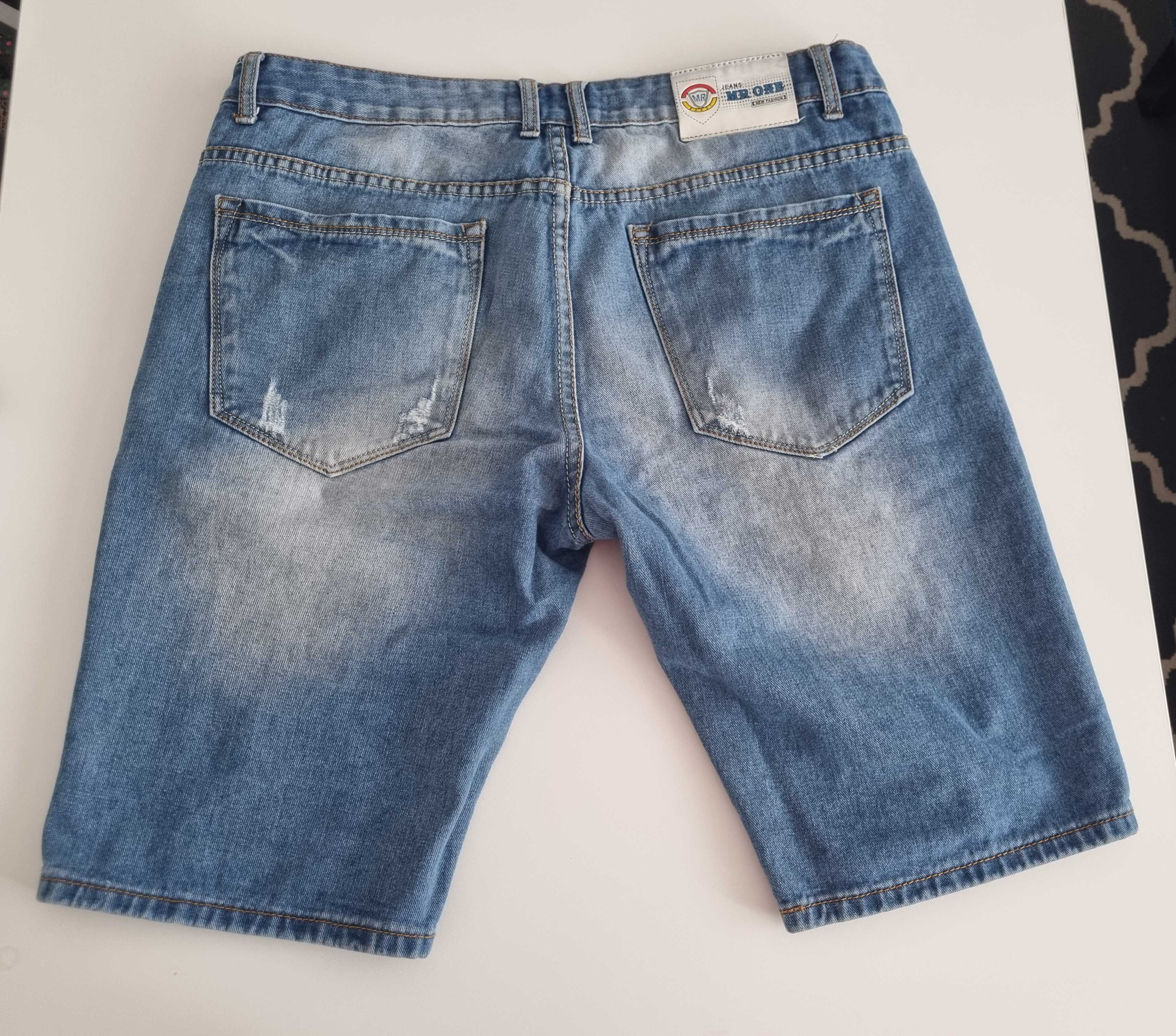 Shorty spodenki jeansowe przecierane MR One M(38)