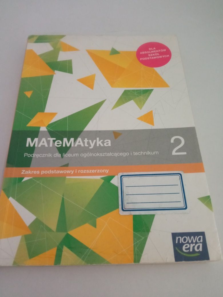 Matematyka 2 podręcznik do liceum i technikum