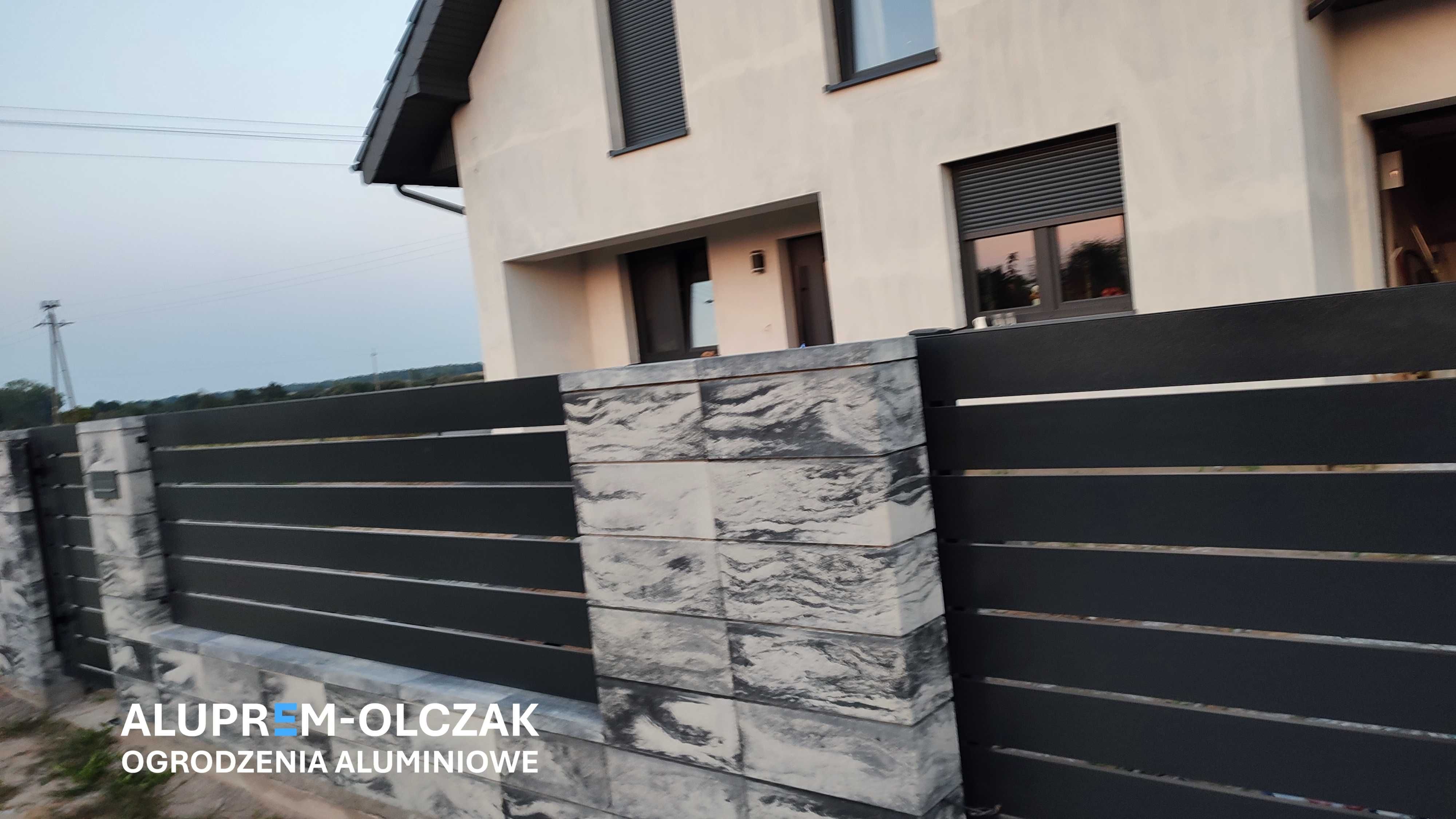 Ogrodzenia panelowe  z aluminium