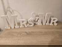 Napis na ślub MRS & MR