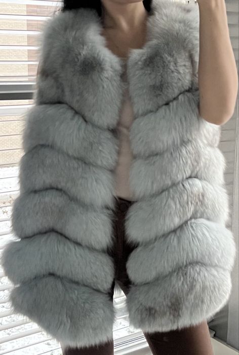 Kamizelka z naturalnego lisa nowa
