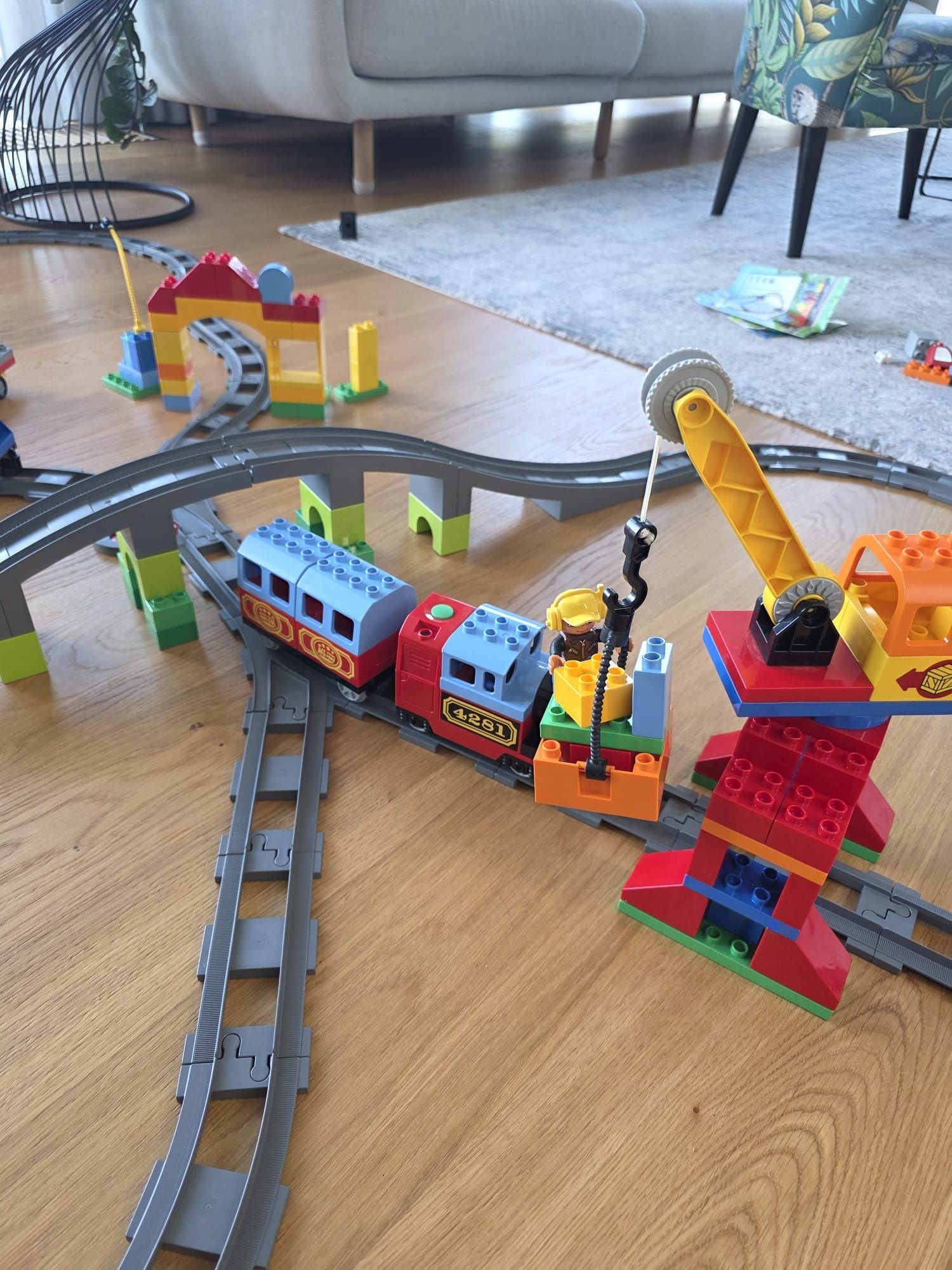Kolejka z klocków Duplo
