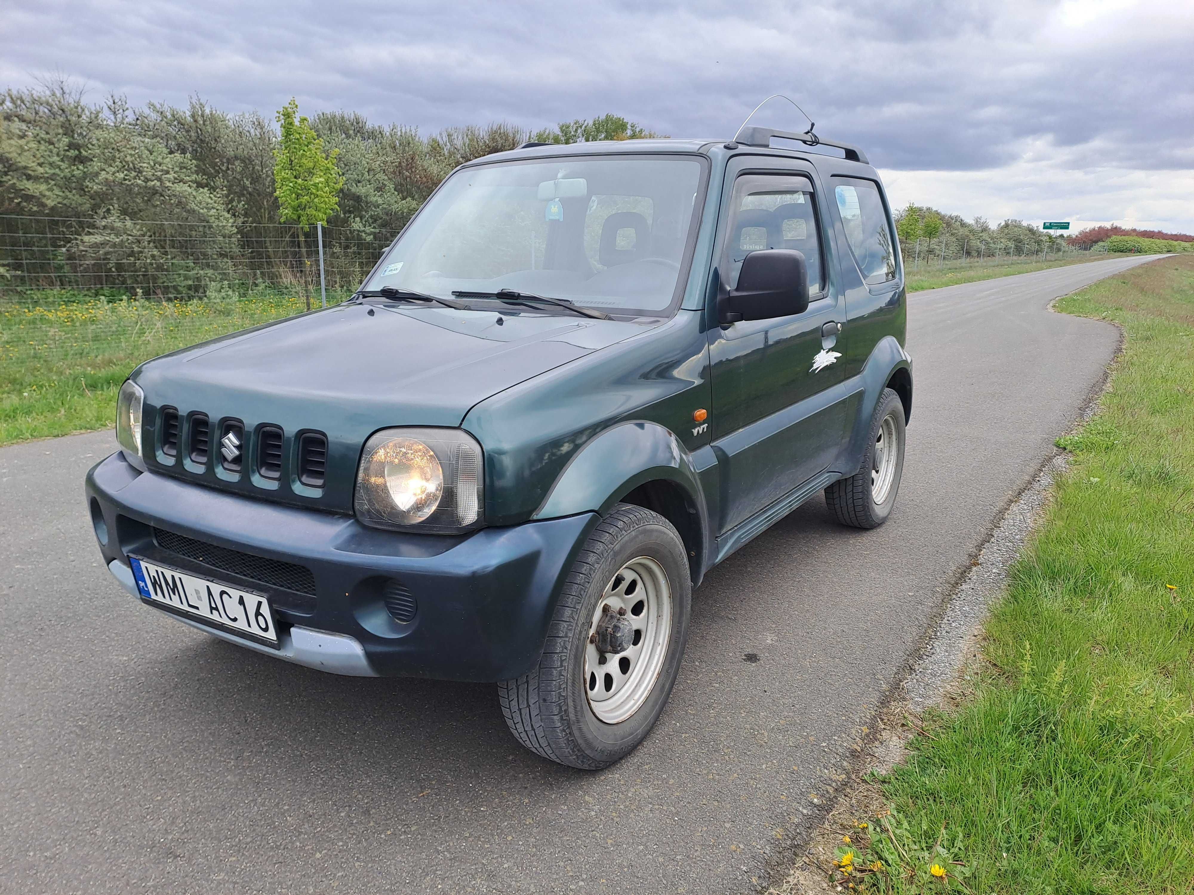 Jimny 1,3 benzyna 2005 4x4 klimatyzacja