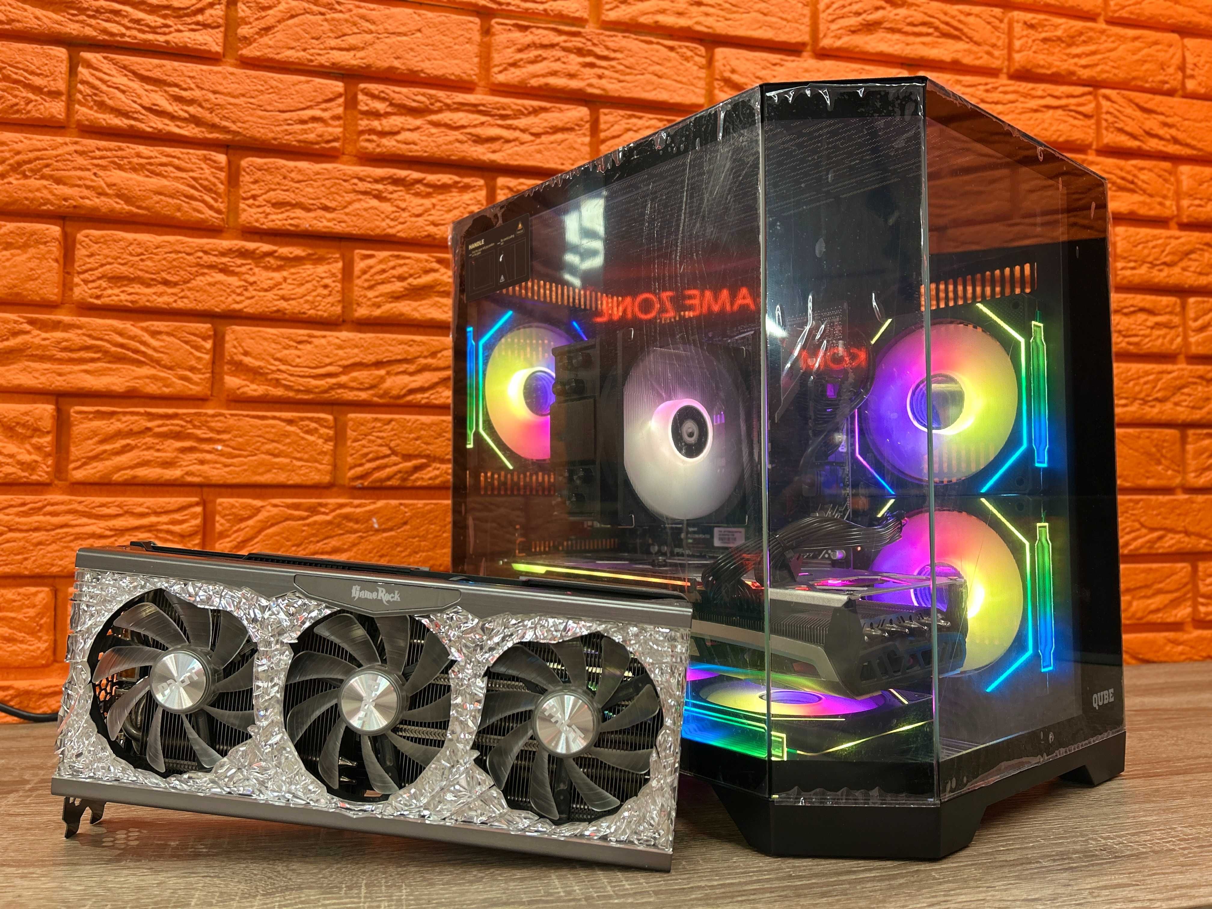 Корпус-акваріум/ Ryzen 5 8400F, 32 DDR5, 512/750W/RTX 3080 10GB GDDR6X